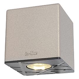 In-Lite CUBID Wall 12V-0.5W LED Alu Rose Silver