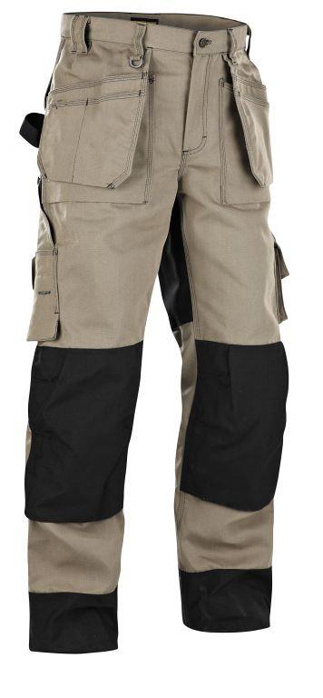 Restpartij Werkbroek Heavy Duty 158013802399C54 Khaki-Zwart mt. C54 (uit de collectie) OW2018